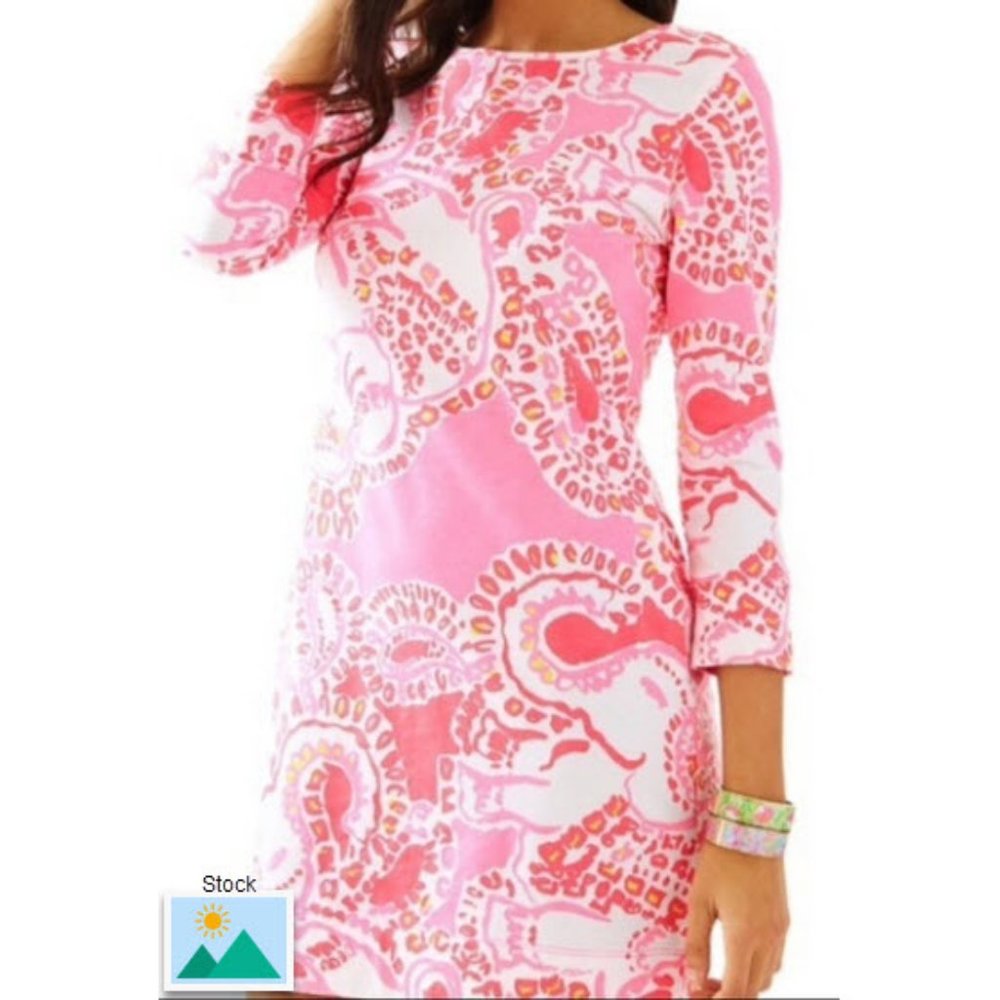Lilly Pulitzer Marlowe T-Shirt Dress – Trunk in Love Print – Size Medium